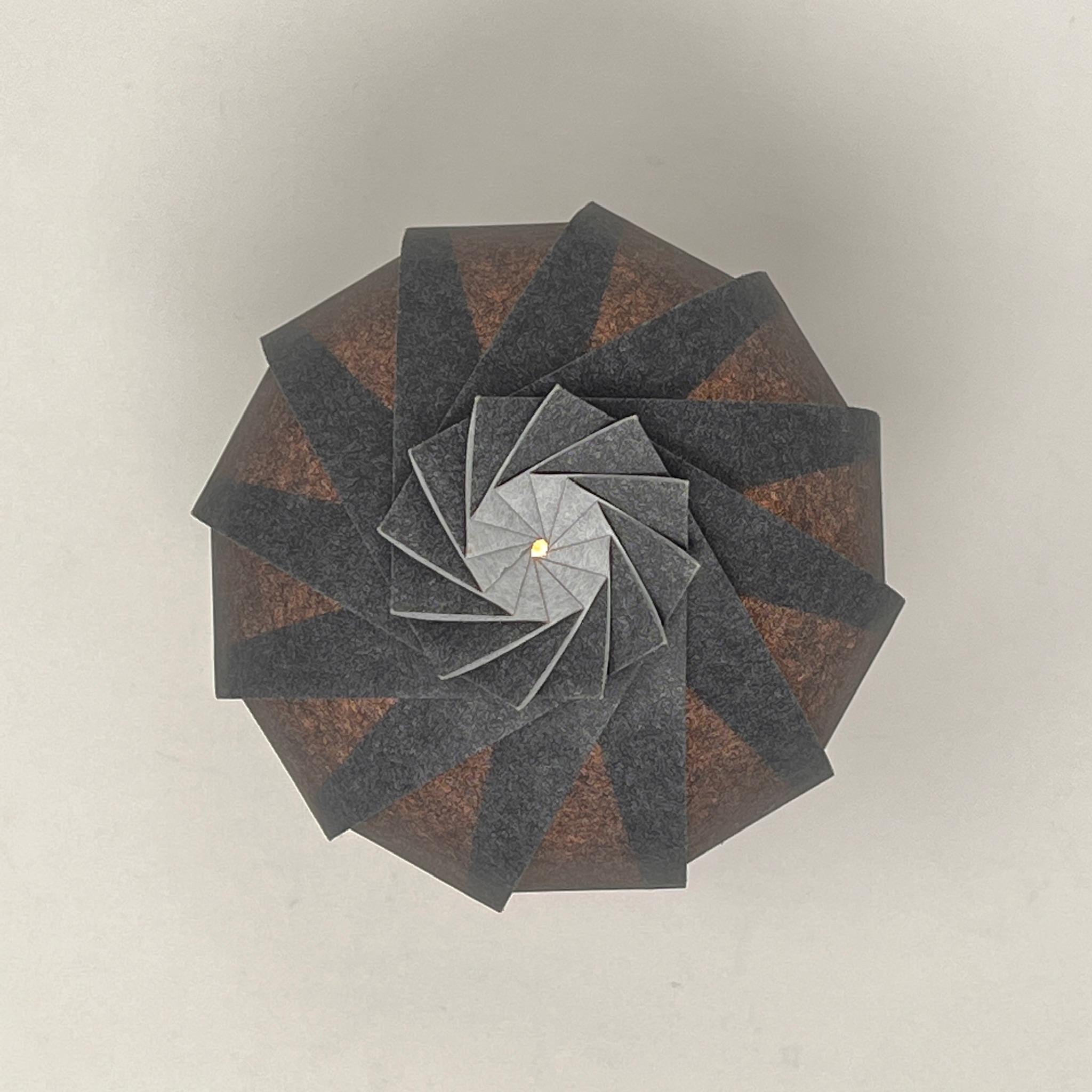 折灯り -満月- (墨) | 4枚目