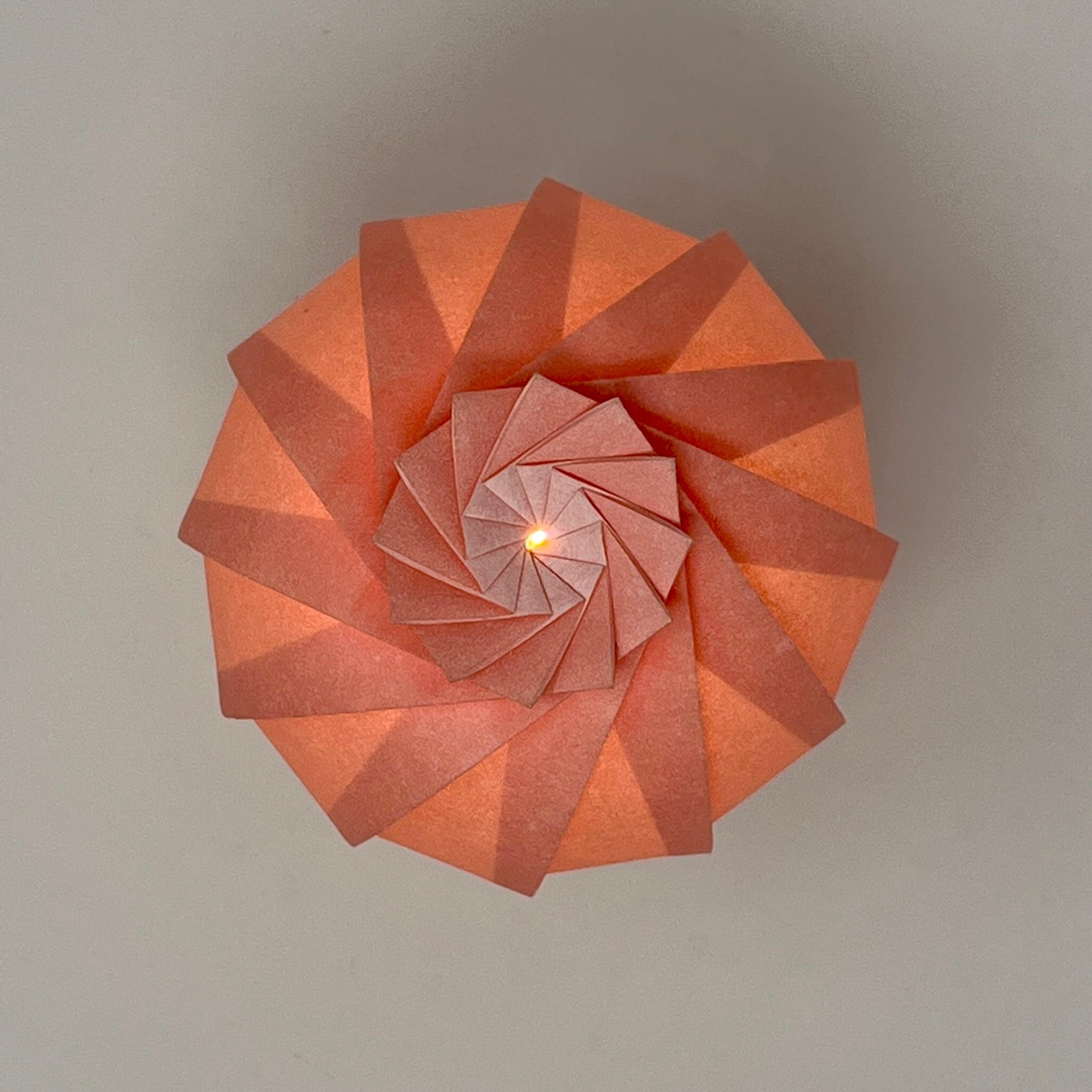 折灯り -満月- (桃) | 3枚目